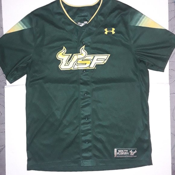 University Of South Florida (USF) Bulls Baseball Jersey, Size Large, EUC - Picture 1 of 11